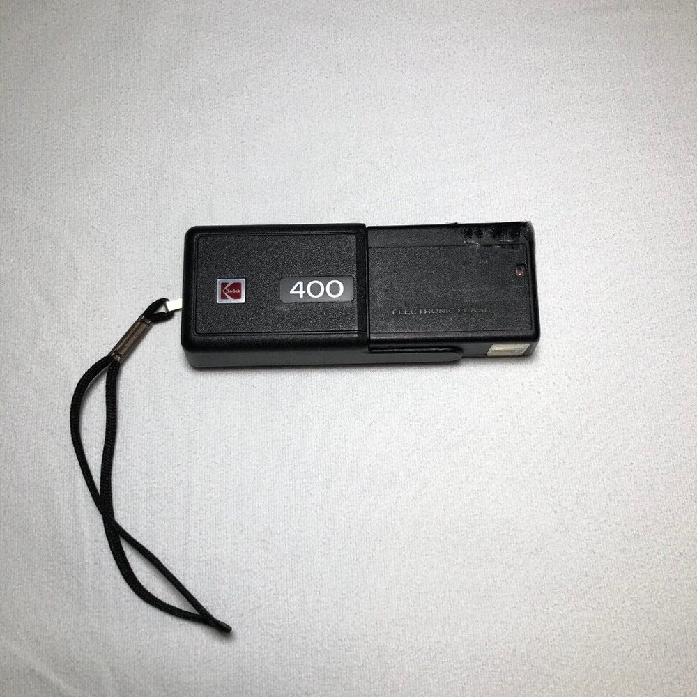 Kodak Ektralite 400 110 Film Vintage Pocket Camera with original hand cord
